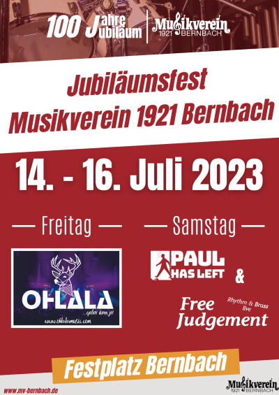 Flyer Jubiläumsfest